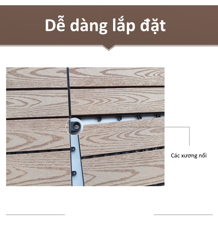 Ưu điểm của sàn gỗ nhựa GA01