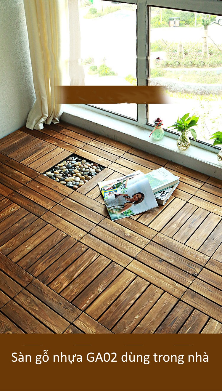 Sàn gỗ GA02 lắp đặt trong nhà